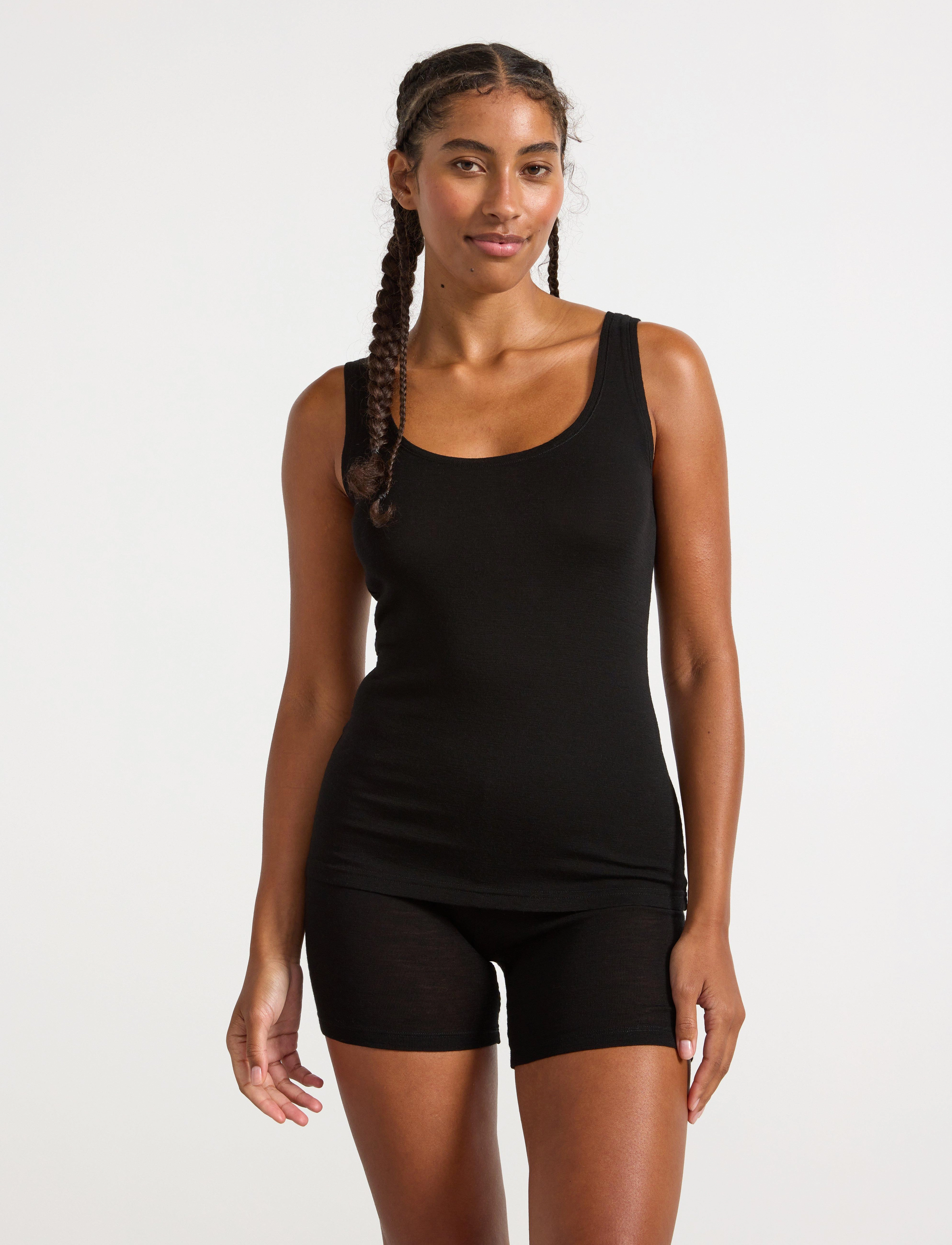 Lindex Tank top in merino wool - Lindex - BLACK / black