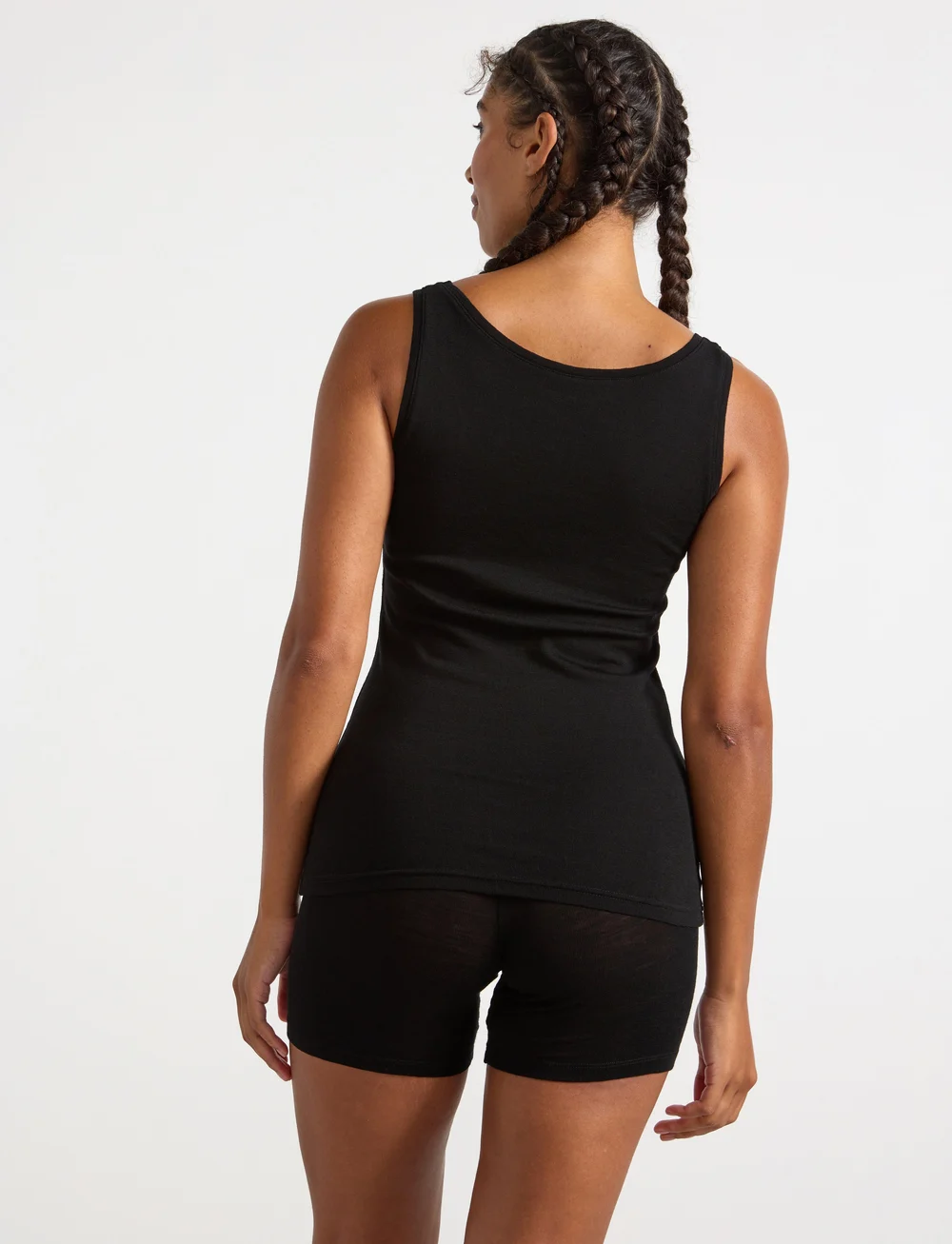 Lindex - Camisole merino wool - tanktops - black - 3