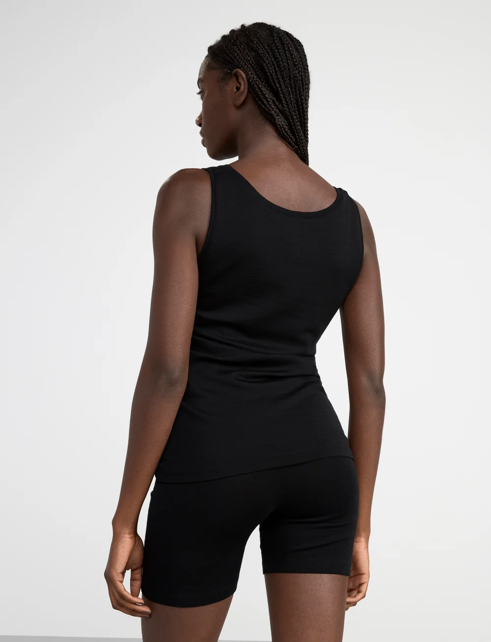 Lindex - Camisole merino wool - tanktops - black - 5