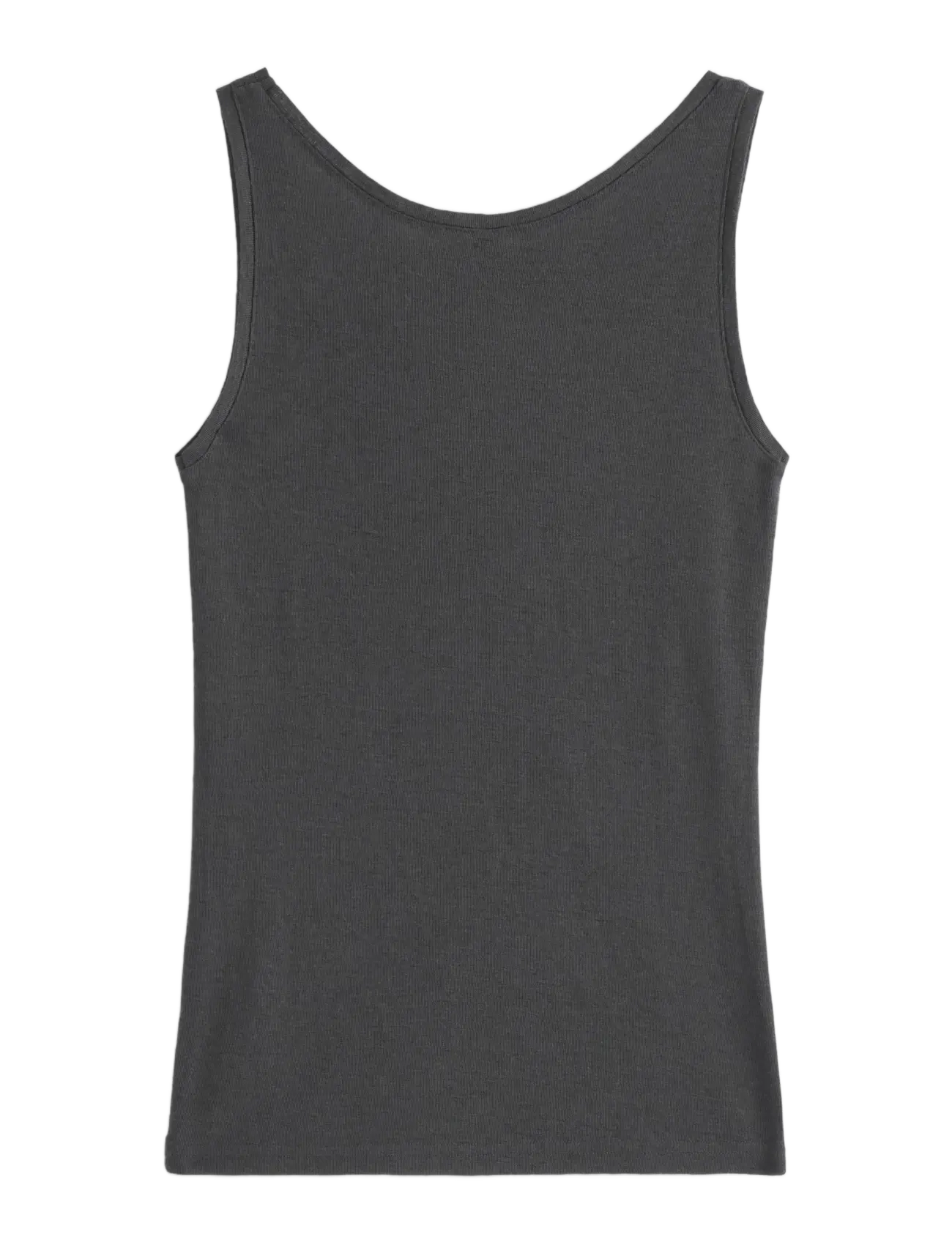Lindex - Tank top in merino wool - tanktops - dark dusty grey - 1