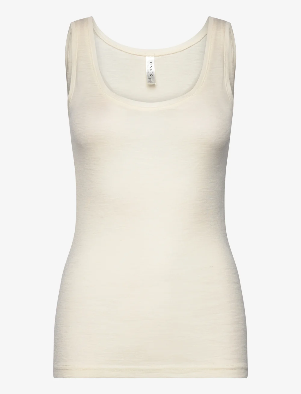 Lindex - Camisole merino wool - tanktops - light dusty white - 1