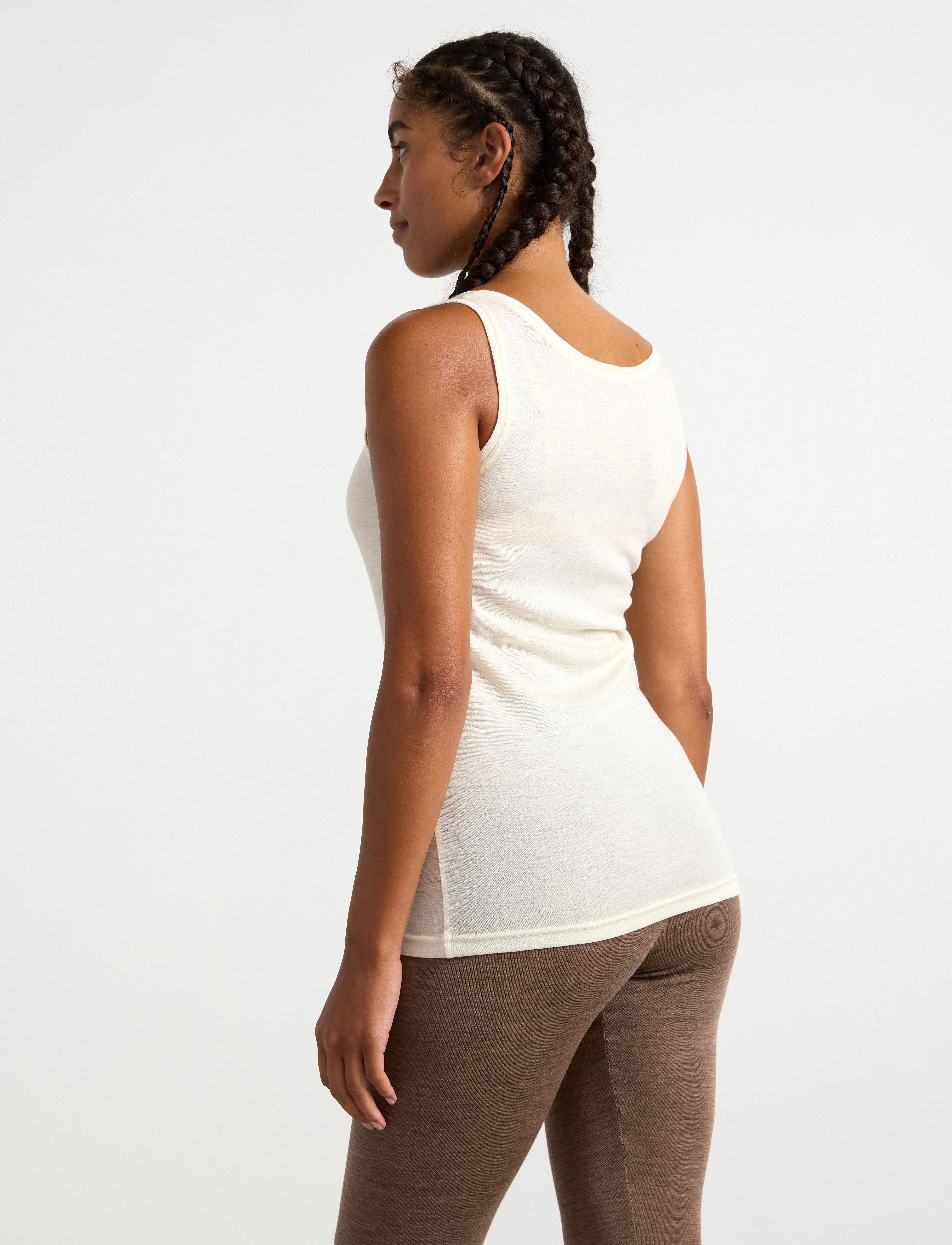 Lindex - Tank top in merino wool - light dusty white - 3