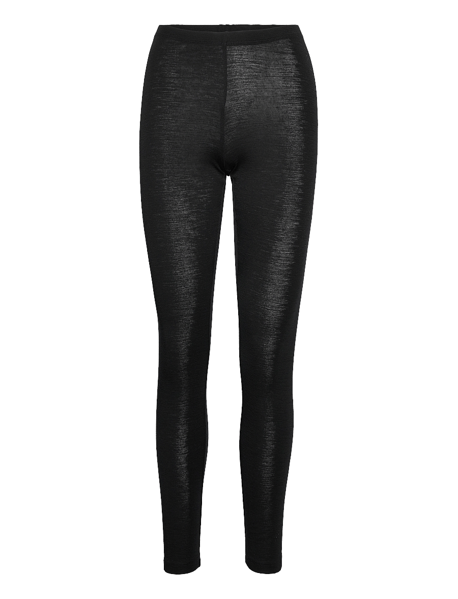 Lindex - Leggings in merino wool - leggings - black - 1
