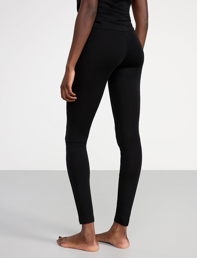 Lindex - Leggings merino wool - leggings - black - 5