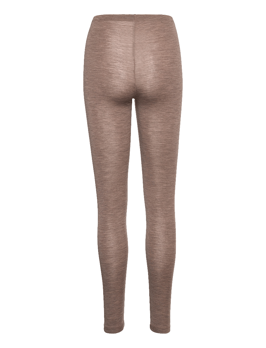 Lindex - Leggings in merino wool - leggings - brown melange - 2