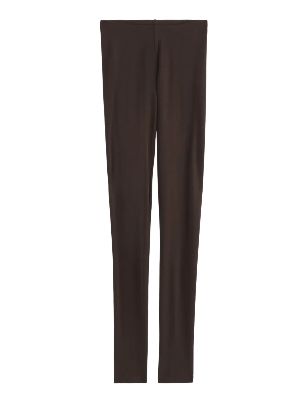Lindex Leggings in merino wool - Lindex - DARK BROWN / brown