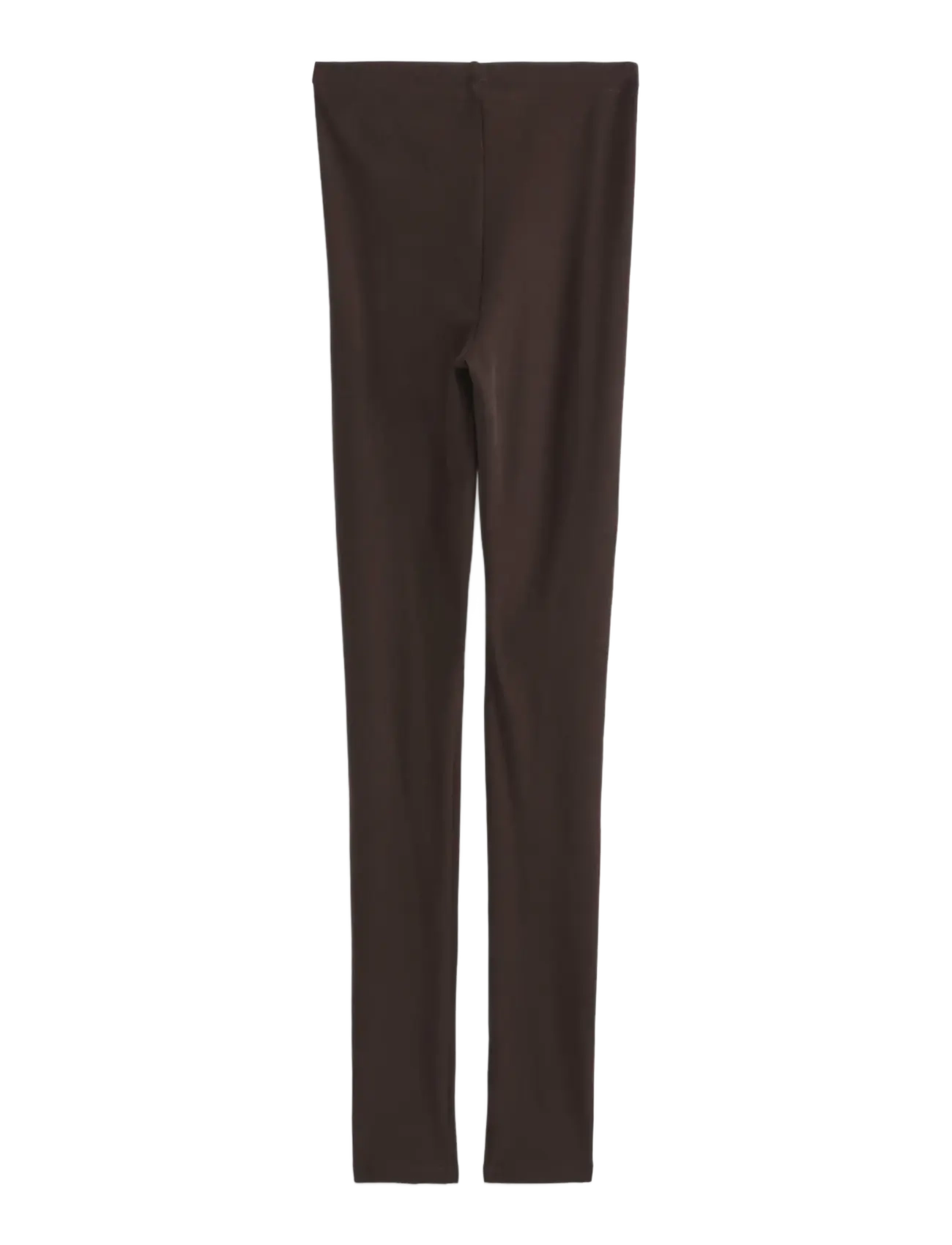 Lindex - Leggings in merino wool - leggings - dark brown - 1