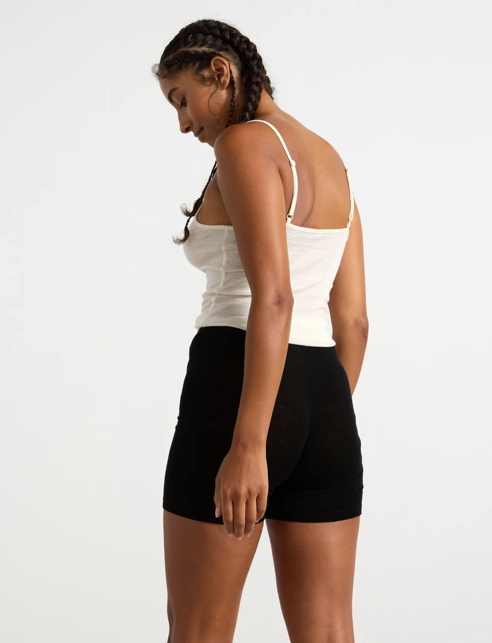 Lindex - Biker leggings merino wool - natshorts - black - 3