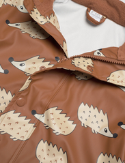 Lindex - Rainjacket PU small kids - mažiausios kainos - brown - 4