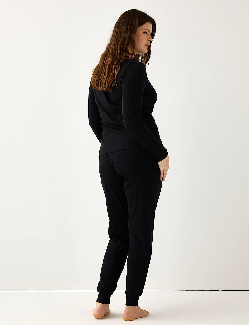 Lindex - Pyjama trousers - pyjamahousut - black - 3