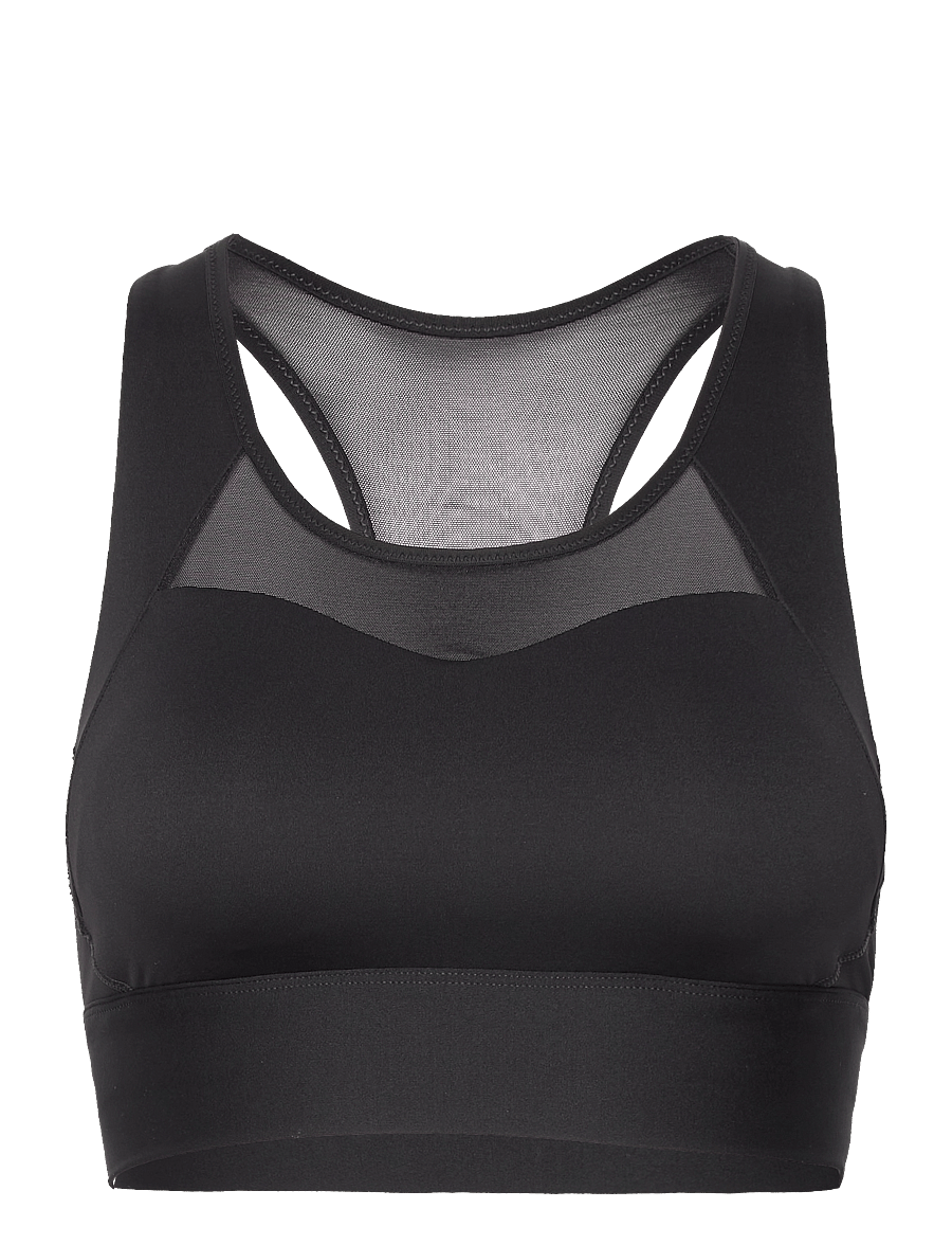Lindex - Sport Bra Melanie Mesh - keskmine toestus - black - 1