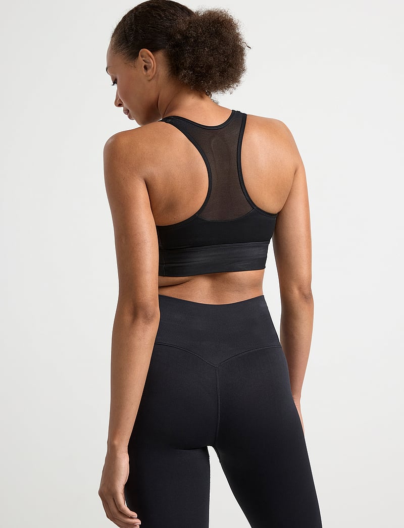 Lindex - Sport Bra Melanie Mesh - medium support - black - 3