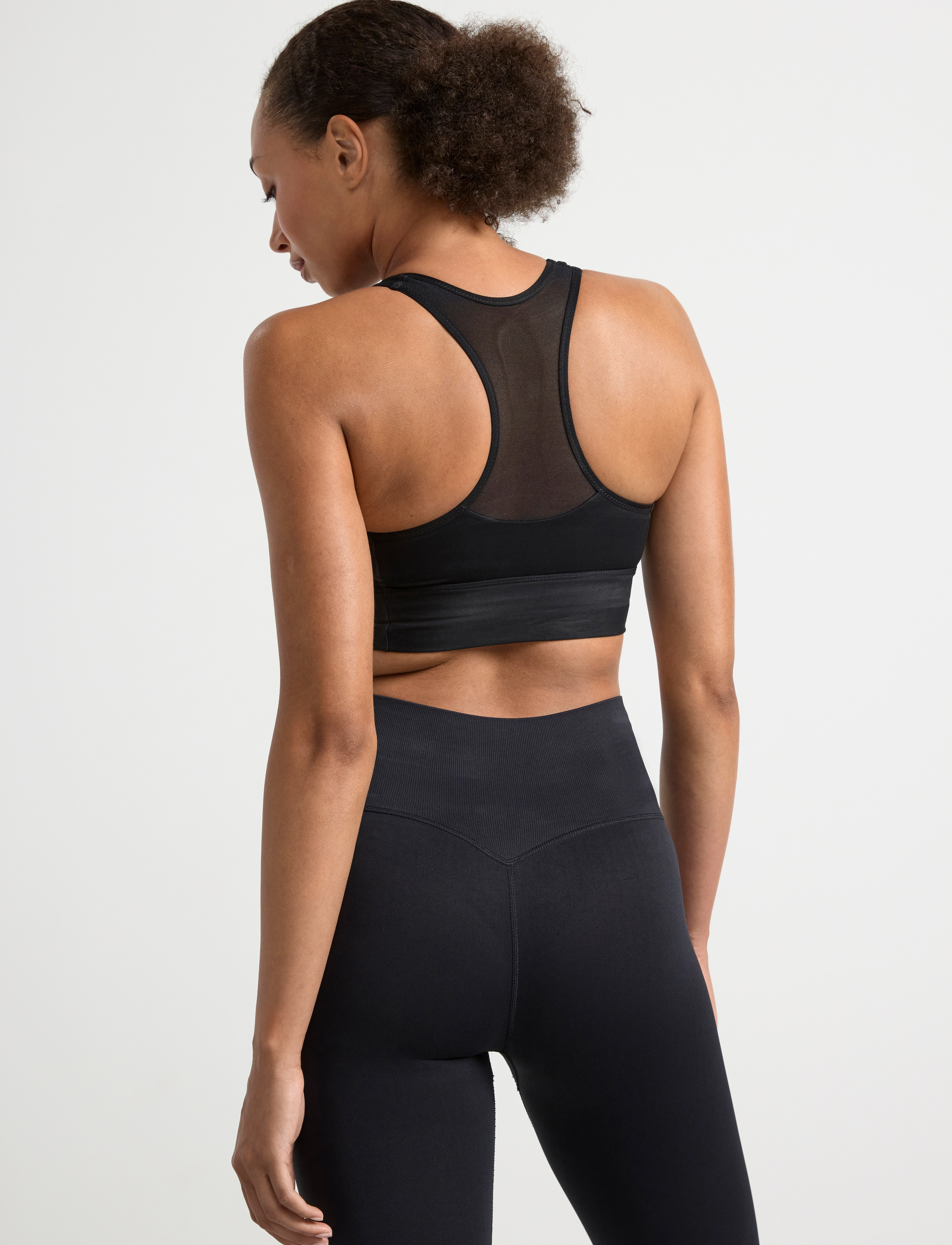 Lindex - Sport Bra Melanie Mesh - mittlerer halt - black - 3