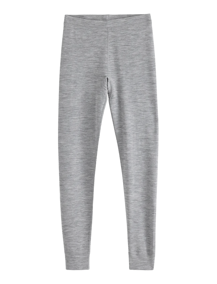 Lindex - Long johns in merino wool - termoleggings - grey melange - 0