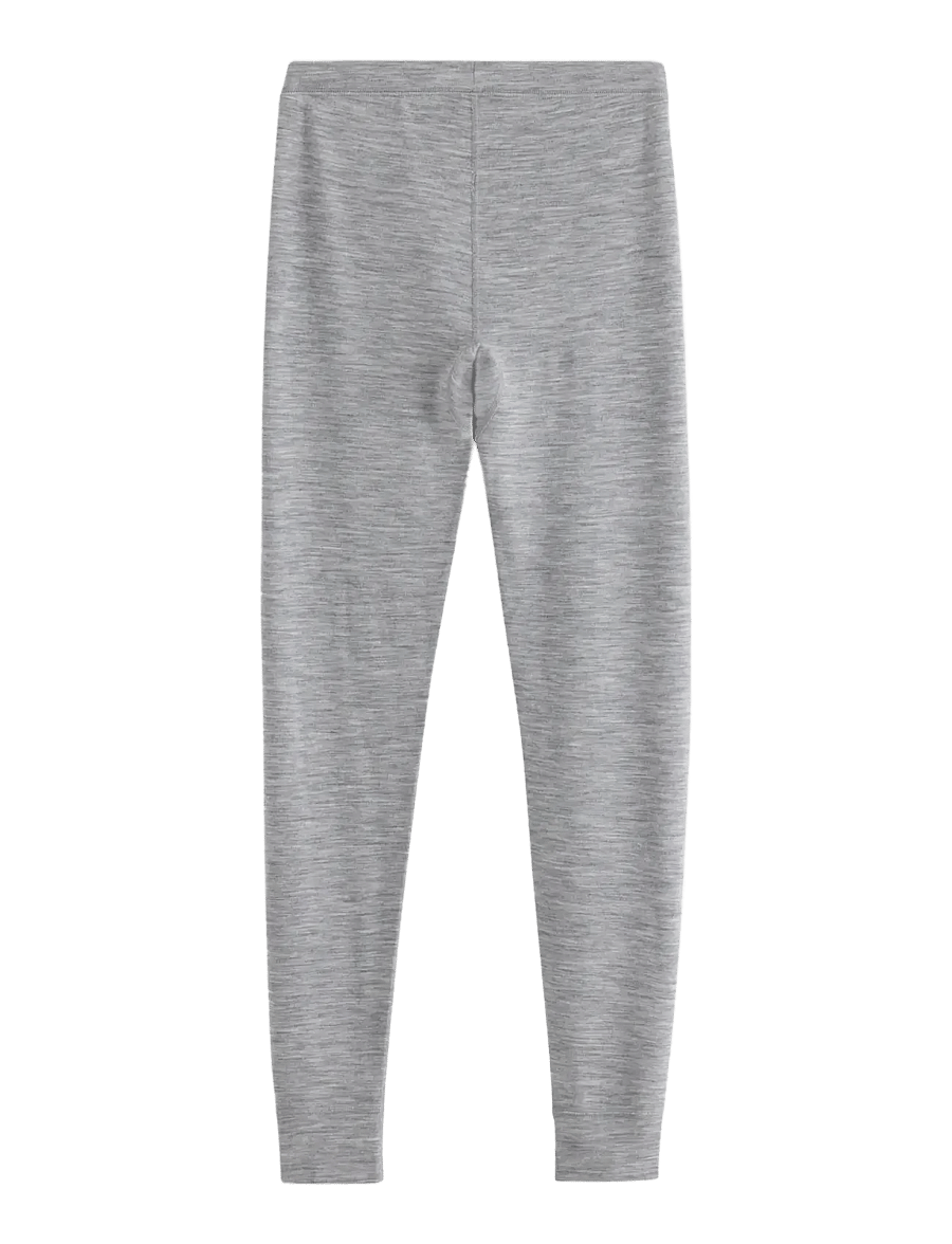 Lindex - Long johns in merino wool - termoleggings - grey melange - 1