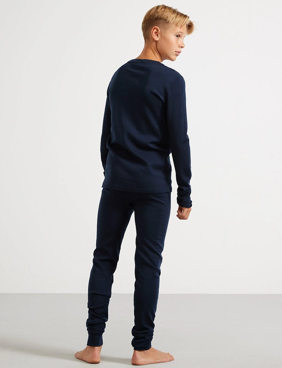 Lindex - Long johns in merino wool - funkionsunterwäsche - hosen - navy - 3