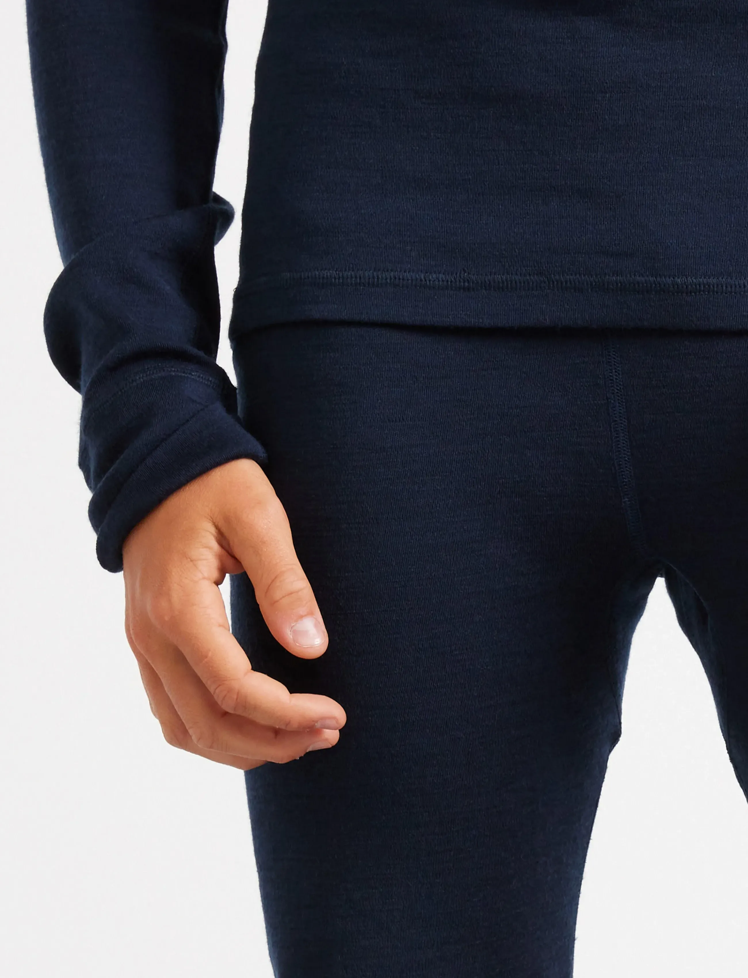 Lindex - Long johns in merino wool - funkionsunterwäsche - hosen - navy - 4