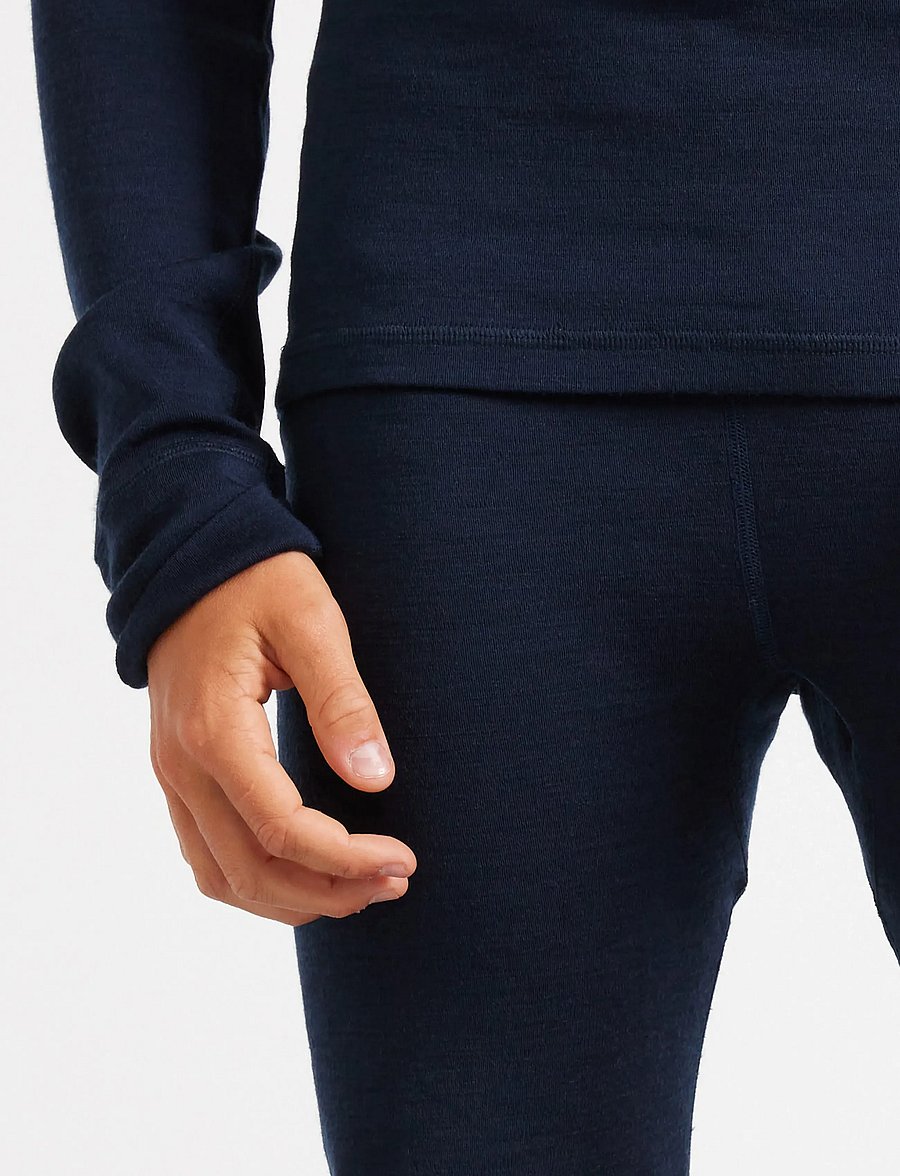 Lindex - Long johns in merino wool - funkionsunterwäsche - hosen - navy - 4