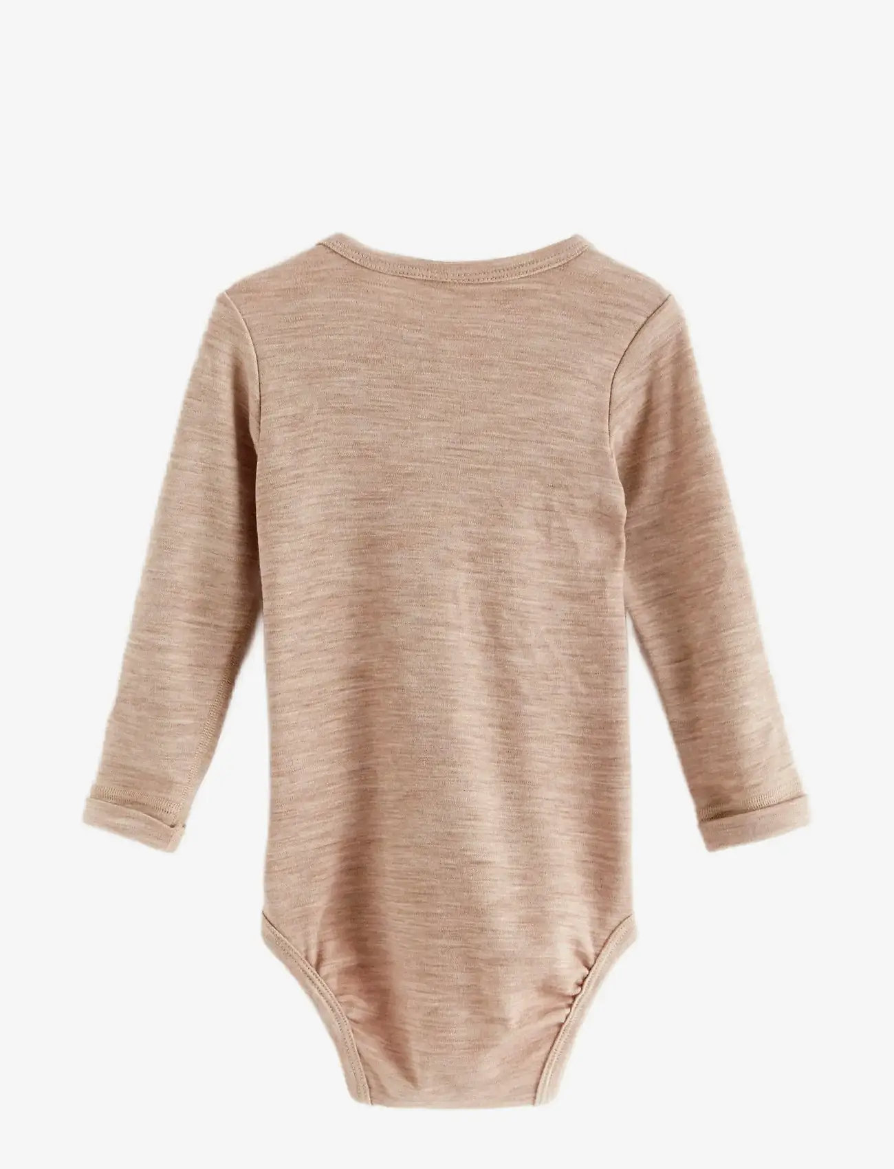 Lindex - Body merino solid - pikkade varrukatega bodid - light beige melange - 1