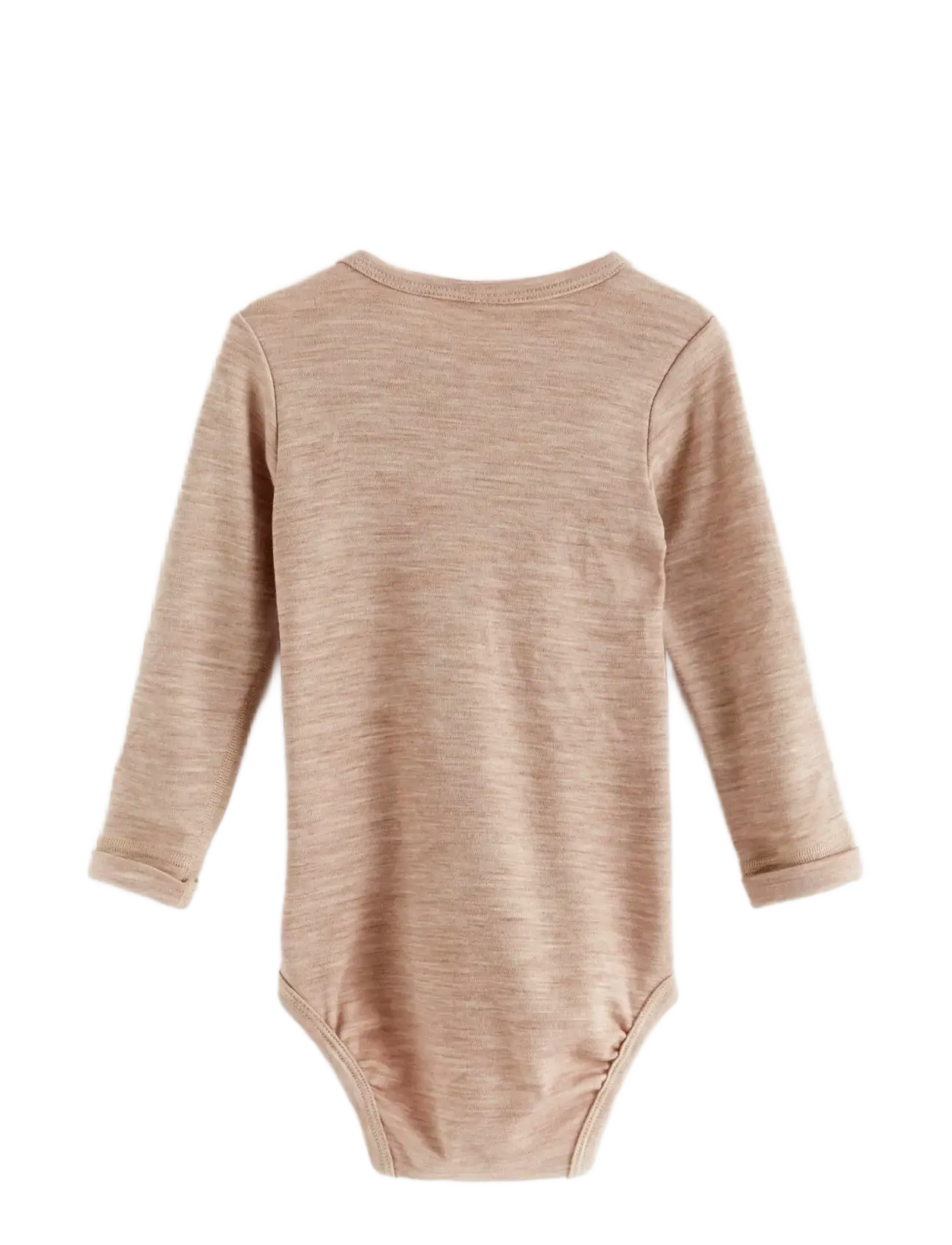 Lindex - Long sleeve merino wool bodysuit - Üleriided - light beige melange - 1