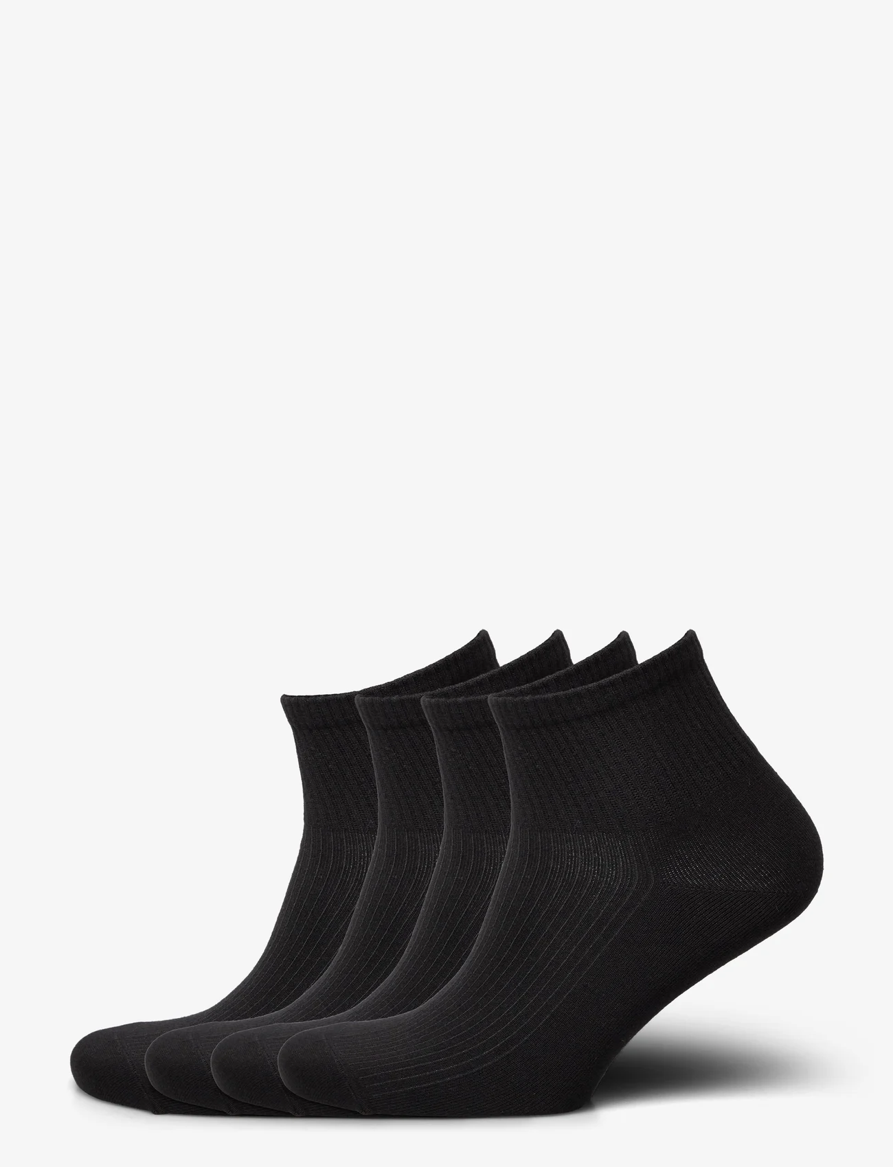 Lindex - Sock High ankle 4 p Basic - sneakersokken - black - 0