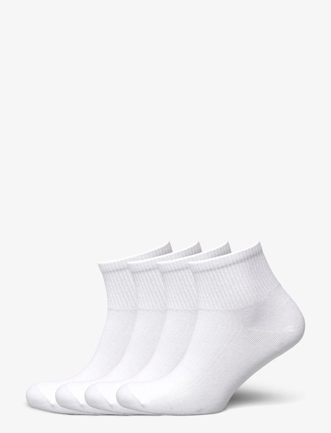 Lindex - Sock High ankle 4 p Basic - skarpetki do tenisówek - white - 0
