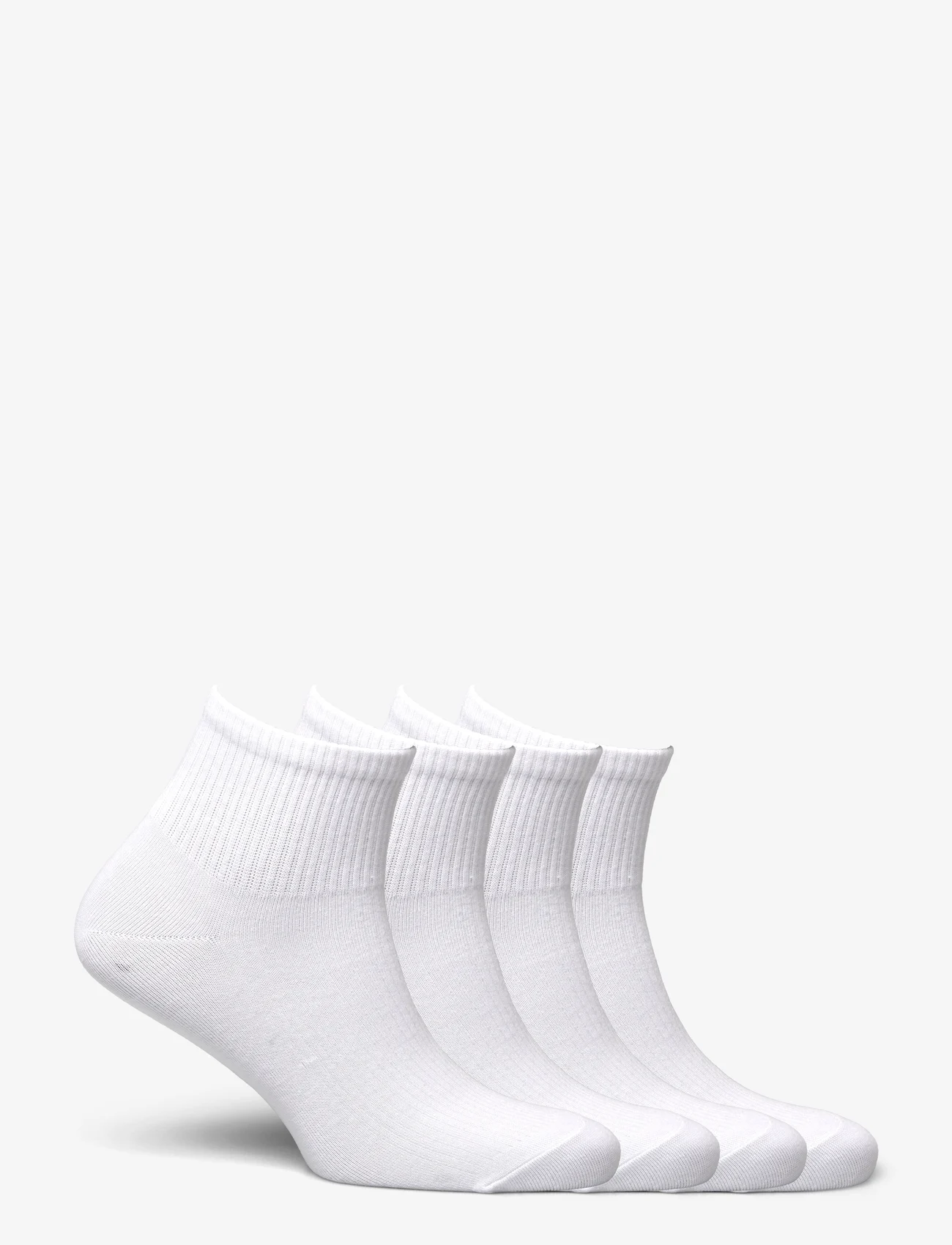 Lindex - Sock High ankle 4 p Basic - skarpetki do tenisówek - white - 1