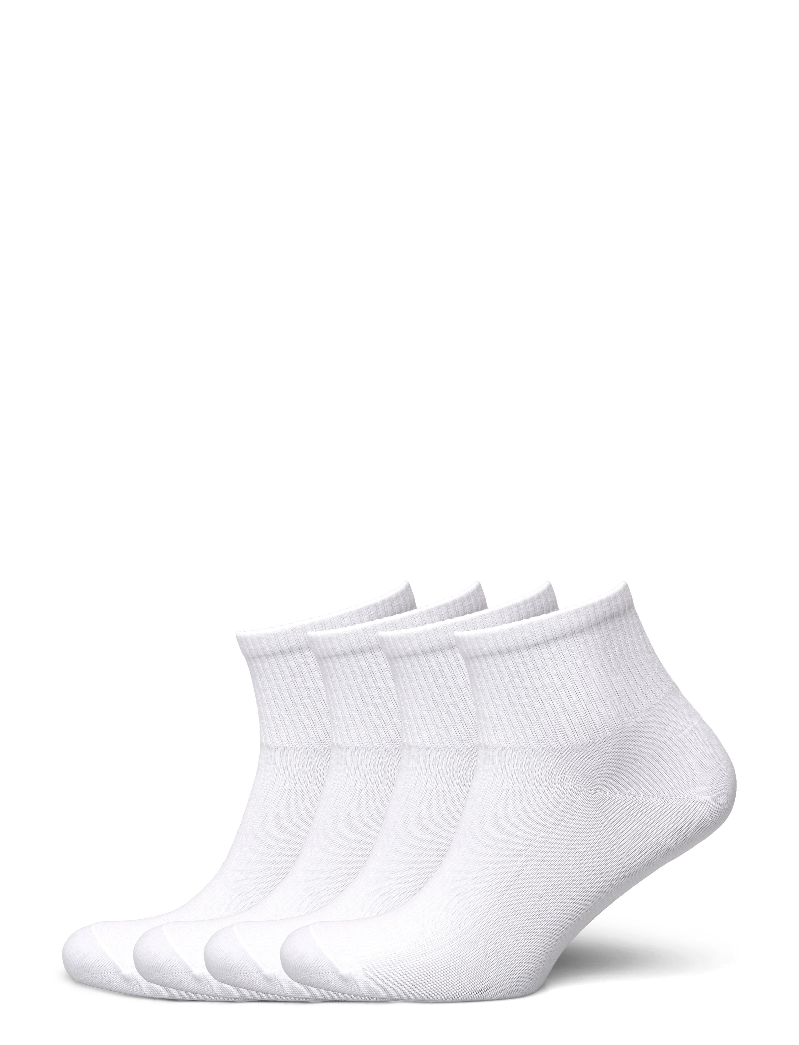 Lindex 4-Pack High Ankle Socks, 36/38, Weiß - Footies-ankle Frauen