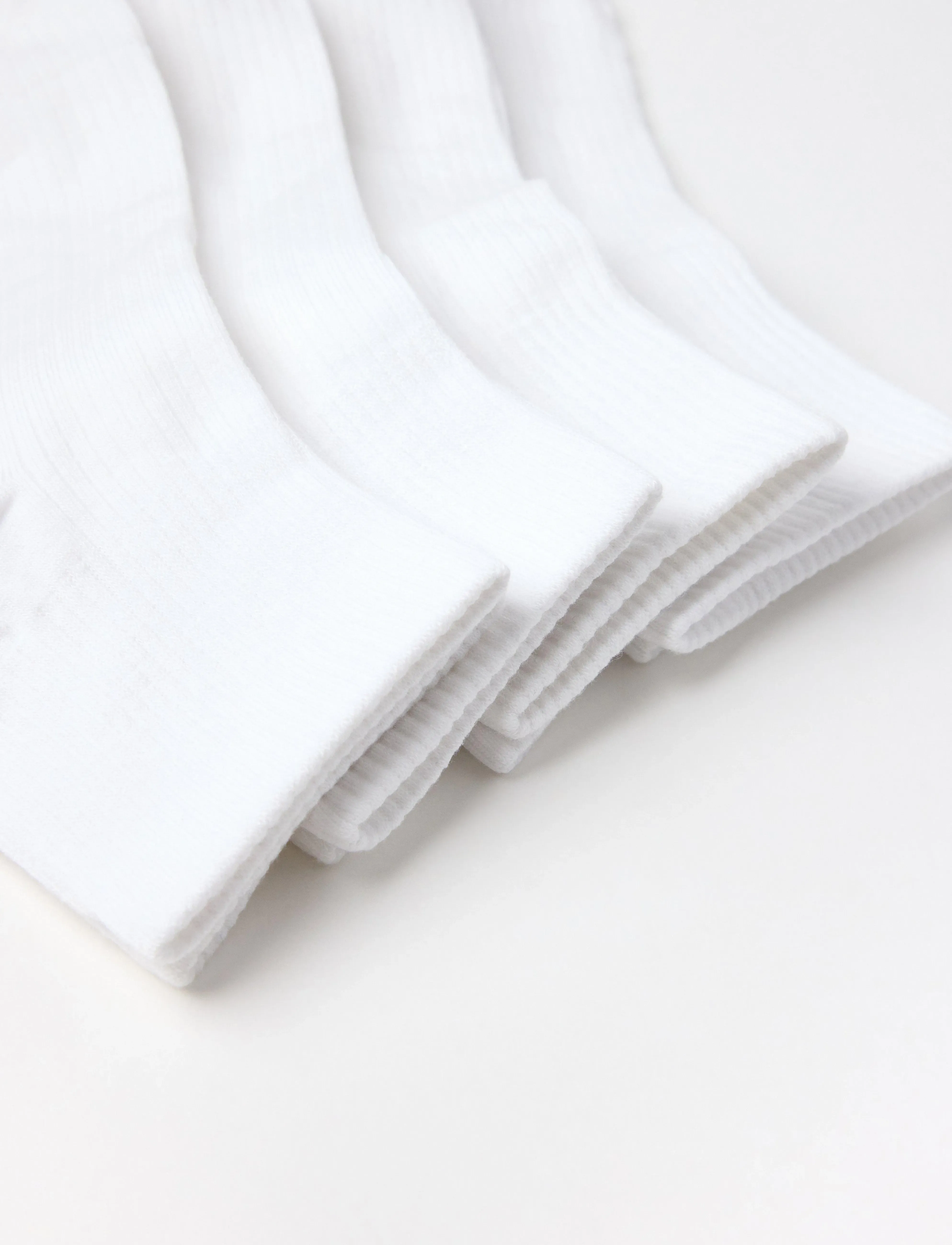 Lindex - 4-pack high ankle socks - sneackersocken - white - 1