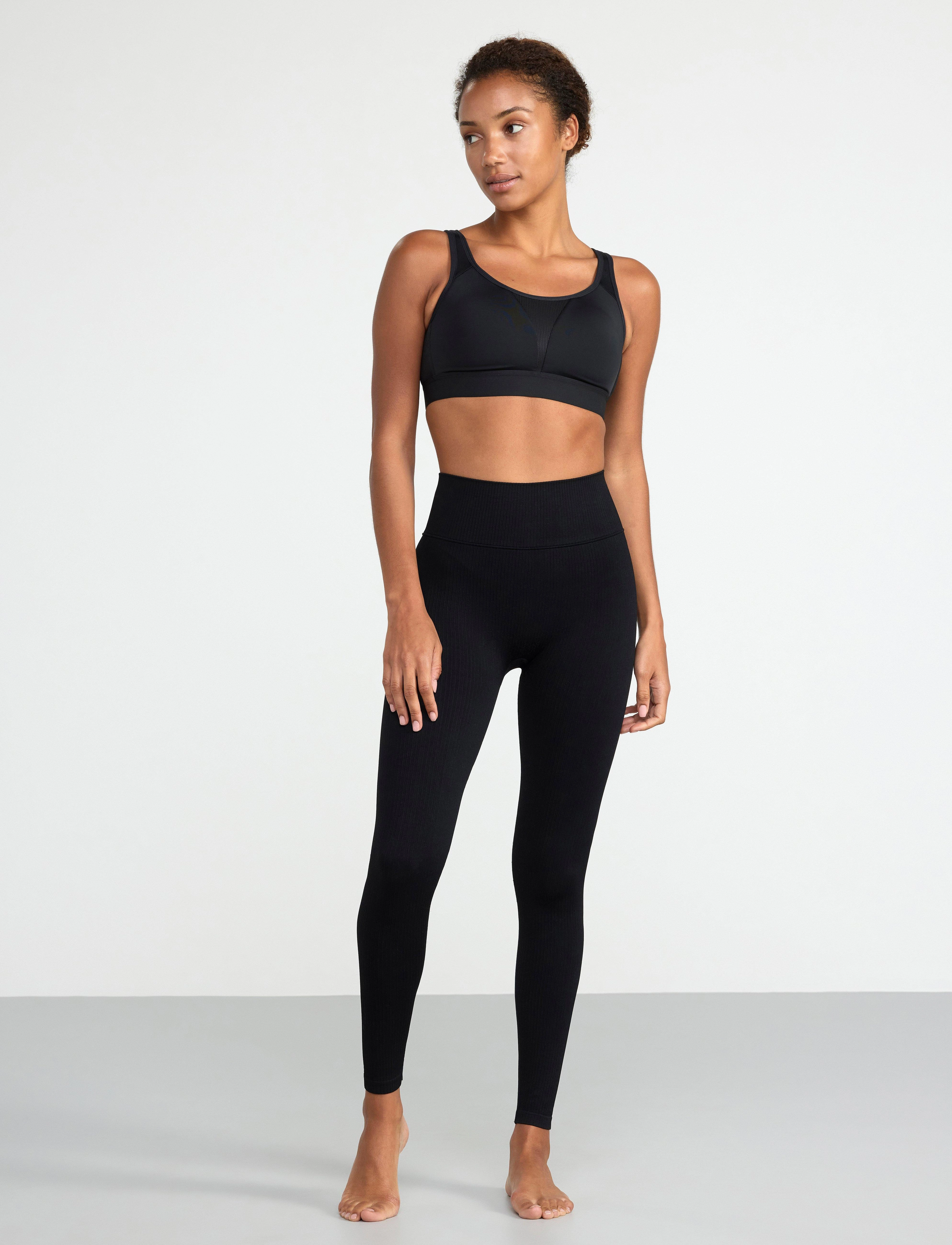 Lindex Bra Sport Venus Firm Support, Kvinder, Fast Støtte Sports-bh, Sort, Str: D x 85