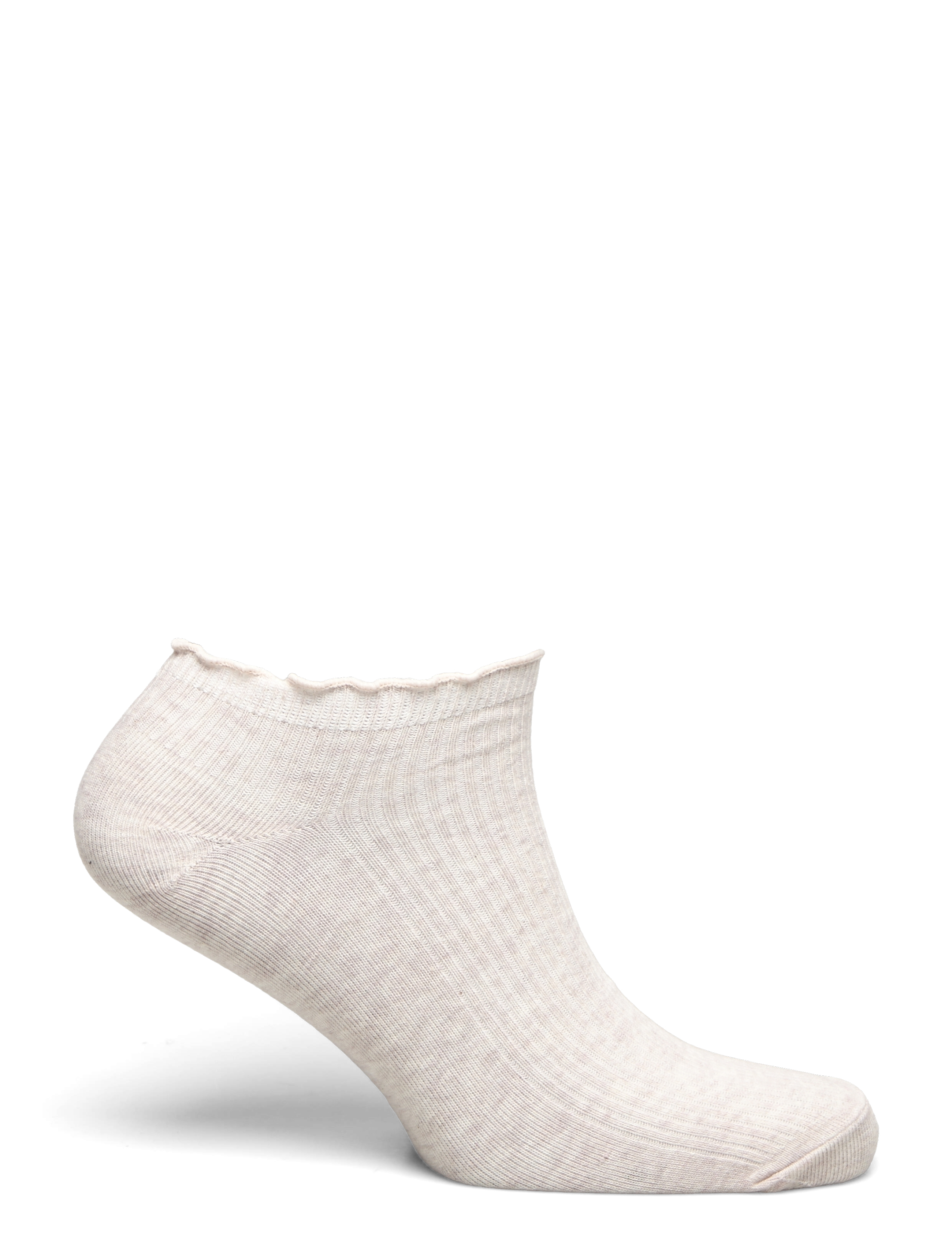 Lindex - Sock ankle 4 p lettuce edge - ankle socks - white - 5