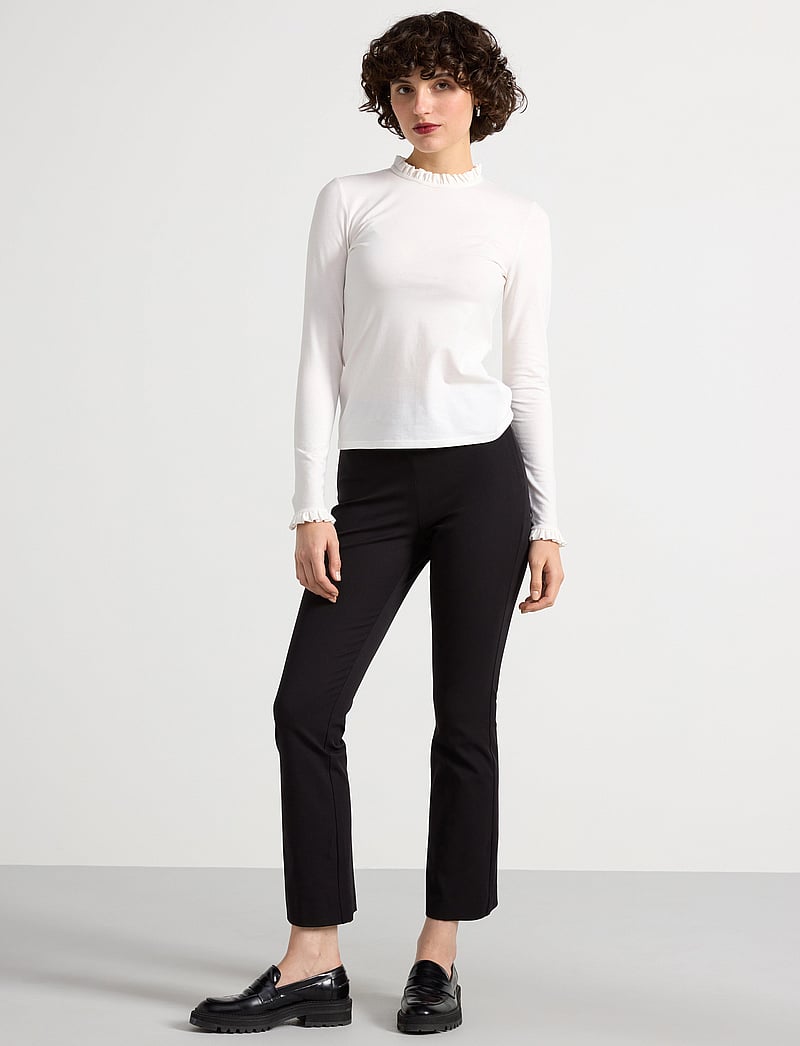 Lindex - Trousers Jenny Flare - trumpettihousut - black - 0