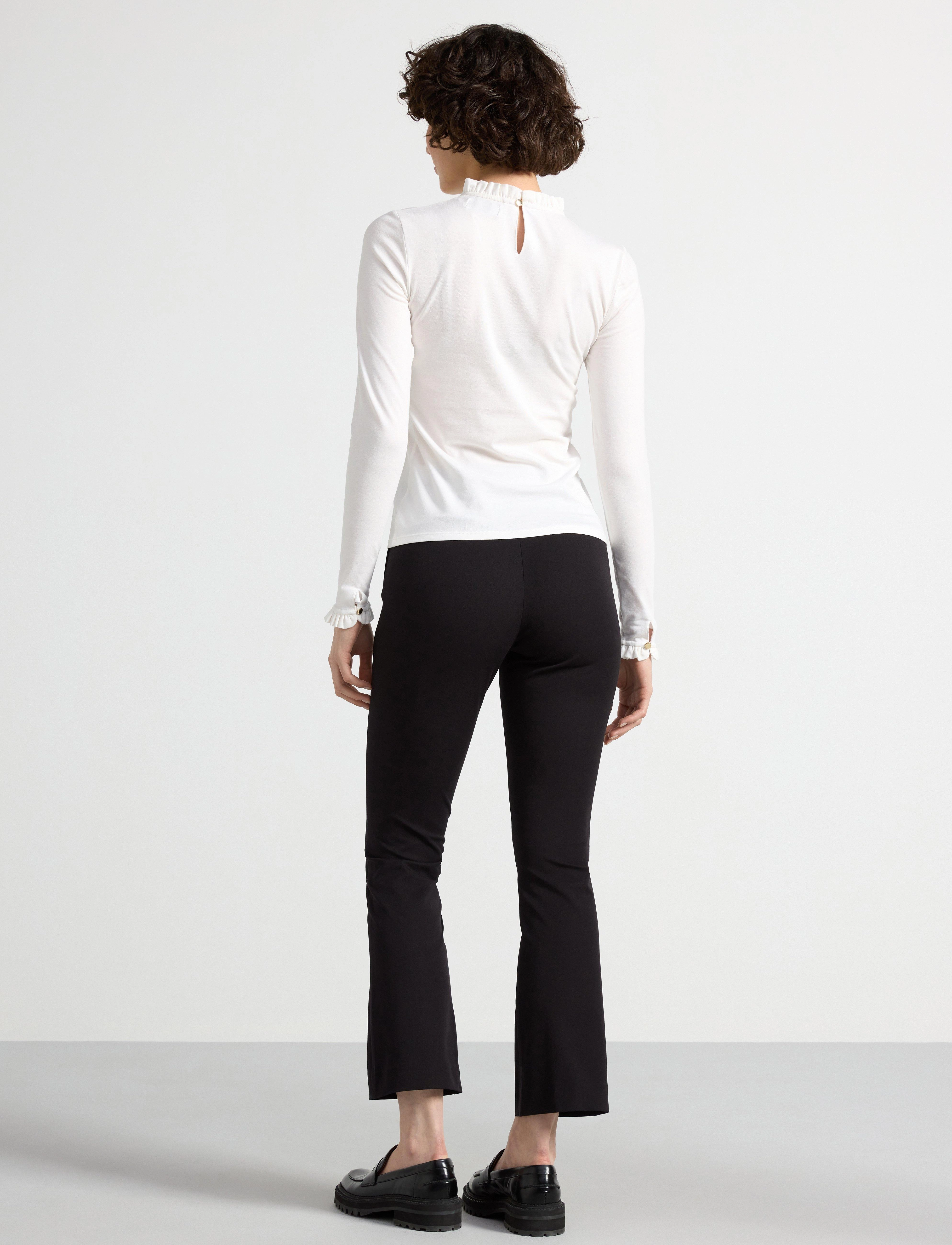 Lindex - Trousers Jenny Flare - schlaghosen - black - 3