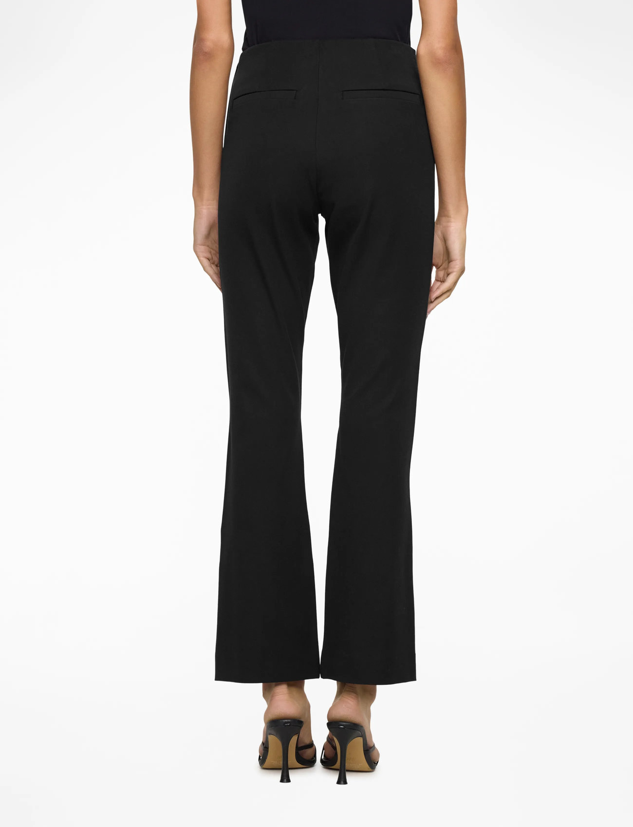 Lindex - Trousers Jenny Flare - flare bukser - black - 4