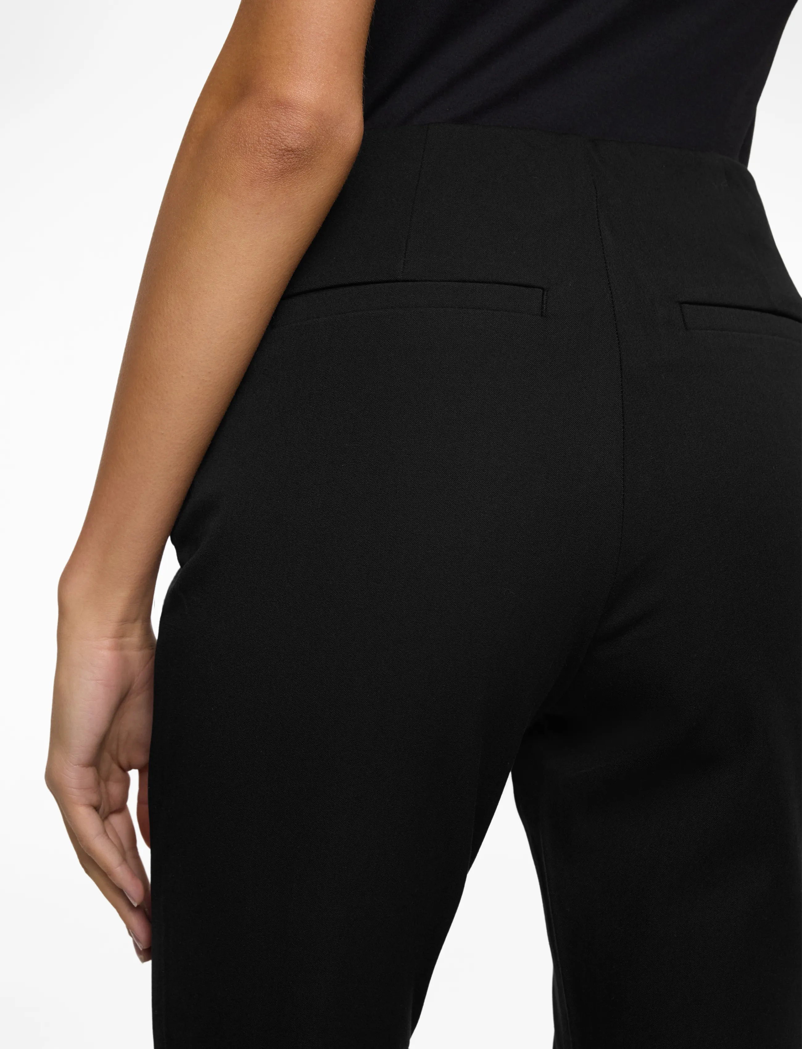 Lindex - Trousers Jenny Flare - ar zvanveida galiem - black - 5