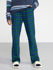 Lindex - Pajama trousers checked flanne - mažiausios kainos - dark blue - 3