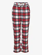 Pajama trousers checked flanne - OFF WHITE