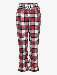 Lindex - Pajama trousers checked flanne - najniższe ceny - off white - 0