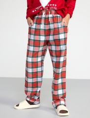 Lindex - Pajama trousers checked flanne - najniższe ceny - off white - 3