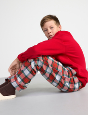 Lindex - Pajama trousers checked flanne - najniższe ceny - off white - 5