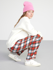 Lindex - Pajama trousers checked flanne - najniższe ceny - off white - 7