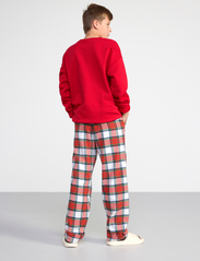 Lindex - Pajama trousers checked flanne - najniższe ceny - off white - 8