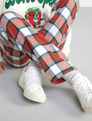 Lindex - Pajama trousers checked flanne - najniższe ceny - off white - 9