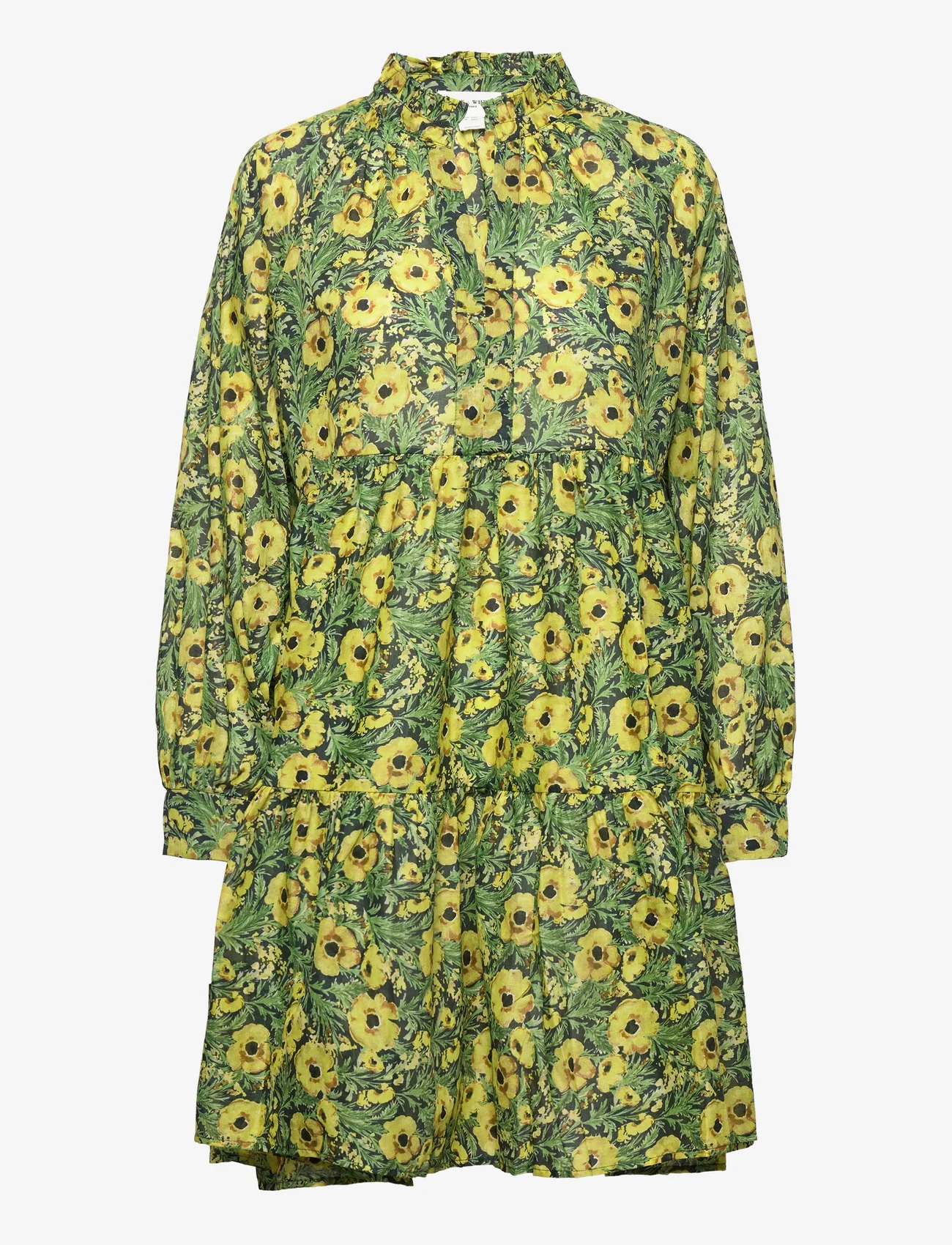 Lindex - Dress Mona voile - hemdkleider - dark green - 0