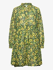 Lindex - Dress Mona voile - najniższe ceny - dark green - 0