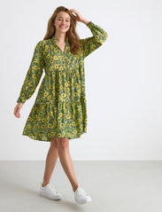 Lindex - Dress Mona voile - kreklkleitas - dark green - 2