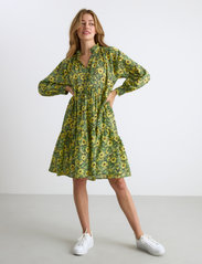 Lindex - Dress Mona voile - najniższe ceny - dark green - 5
