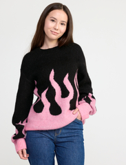 Lindex - Sweater knitted pattern - jumpers - black - 2