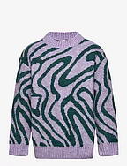 Sweater knitted pattern - LILAC