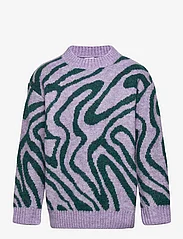 Lindex - Sweater knitted pattern - džemperiai - lilac - 0